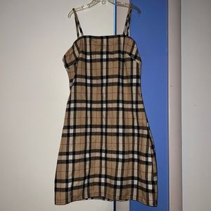 Plaid mini dress